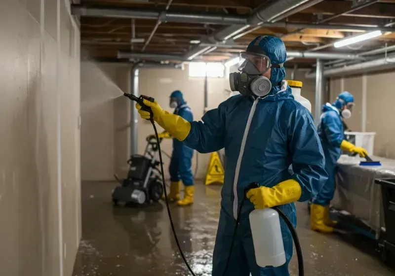 Basement Sanitization and Antimicrobial Treatment process in Stagecoach, NV